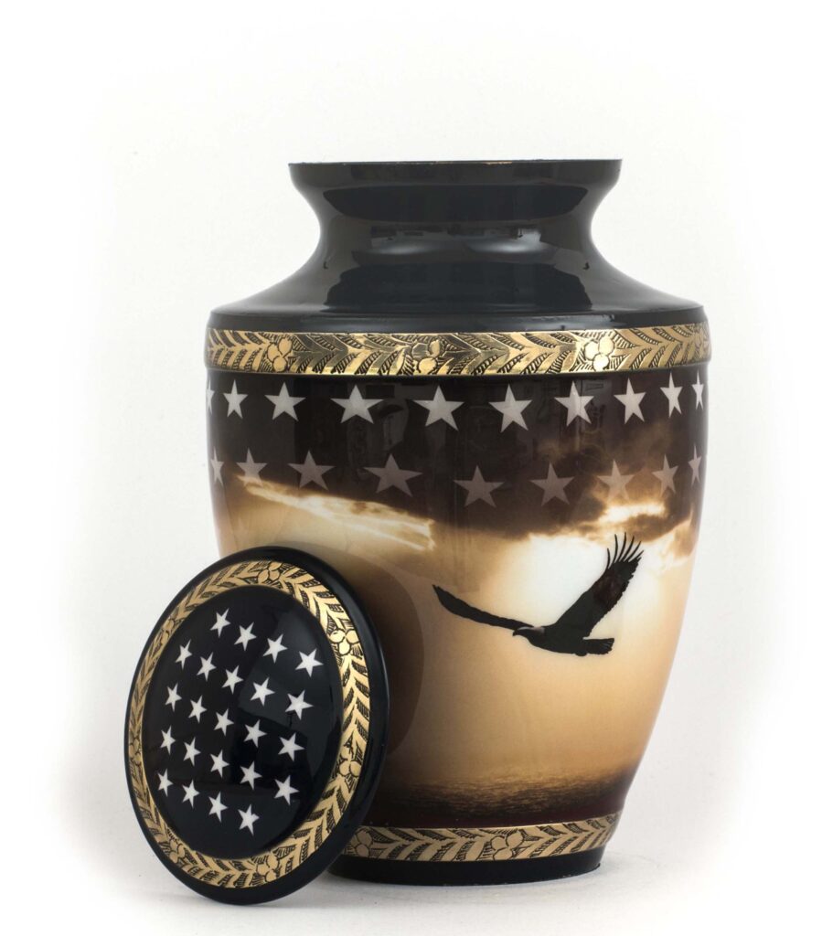 Large Patriotic Urn for adult ashes