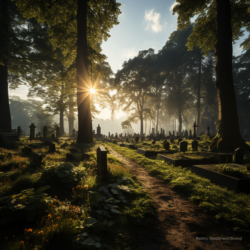 the impact of cremation urn on the enviroment - a picture of a forest